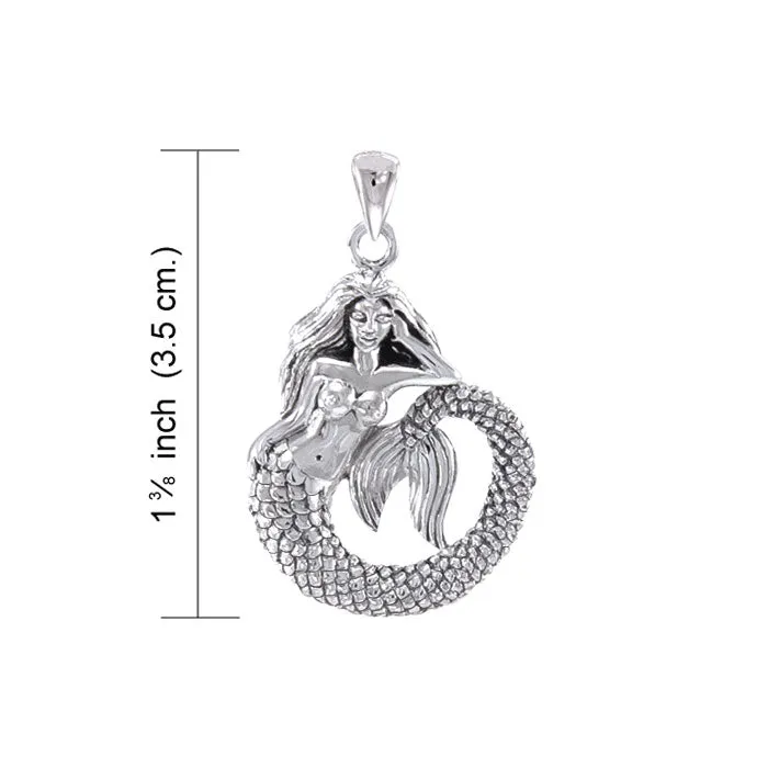 Mermaid Silver Necklace Set TSE691