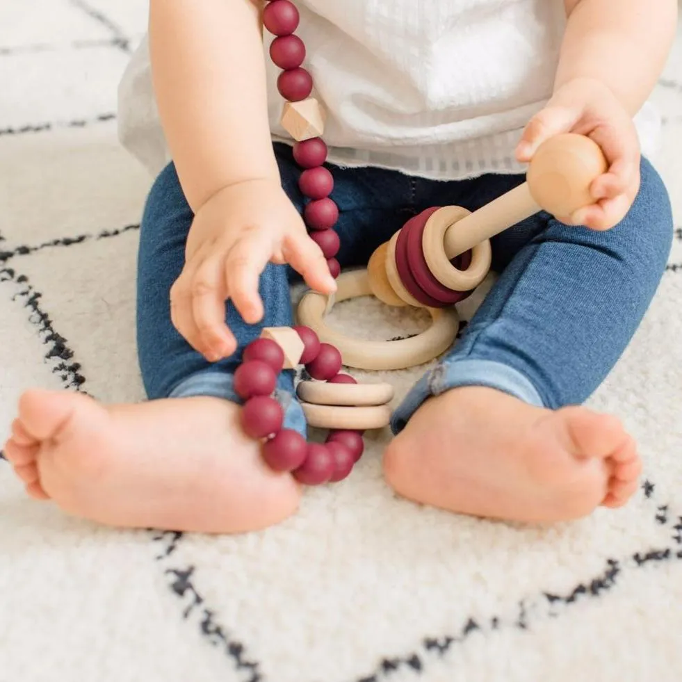 Modern Baby Gift Set - Cranberry