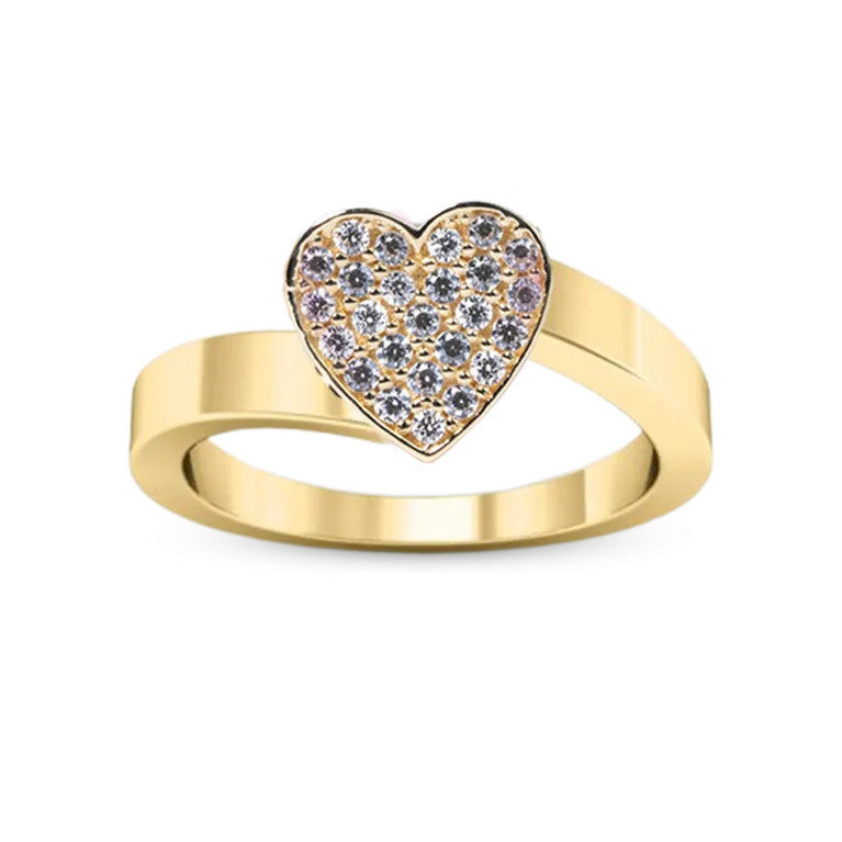 Modern Heart Ring