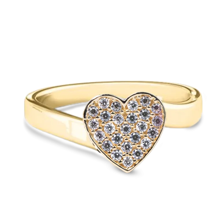Modern Heart Ring