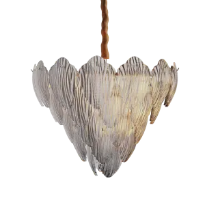 MULBERRY LEAVES ANTIQUE BRASS CHANDELIER