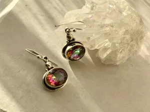 Mystic Topaz Ari Earrings - Oval