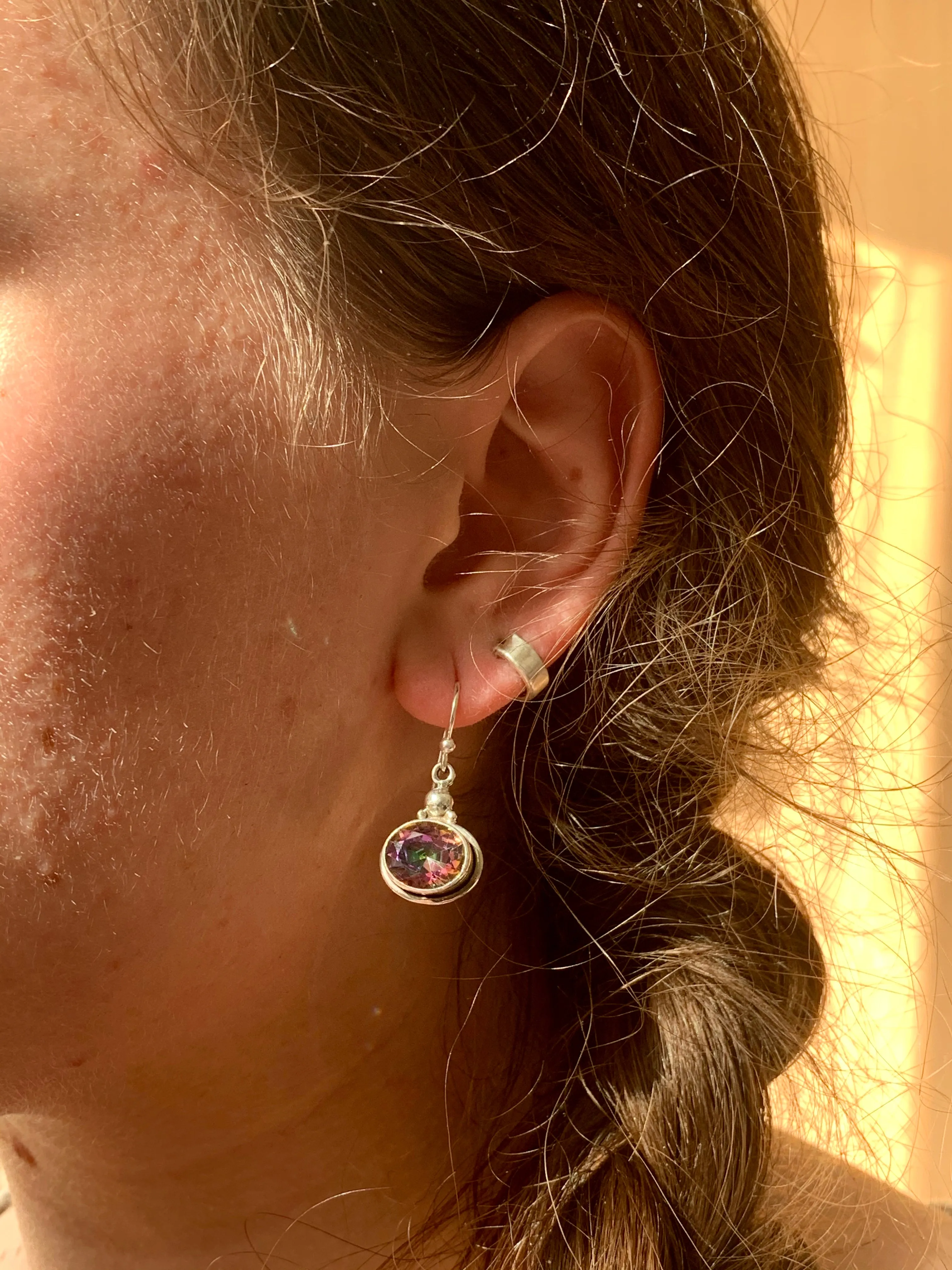 Mystic Topaz Ari Earrings - Oval