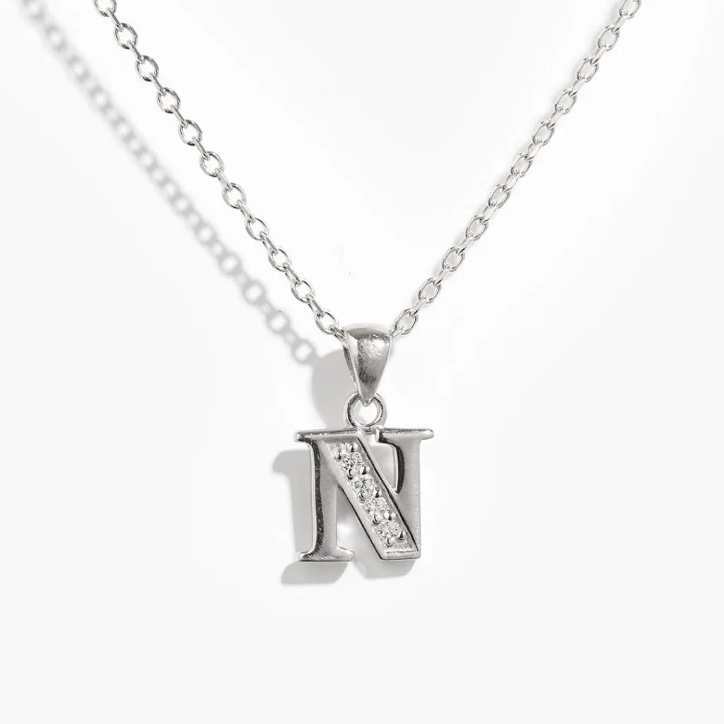 'N' Necklace | Sterling Silver