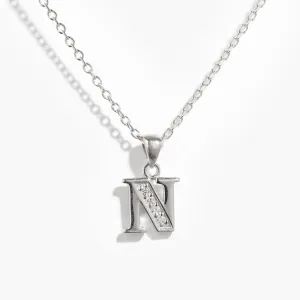 'N' Necklace | Sterling Silver