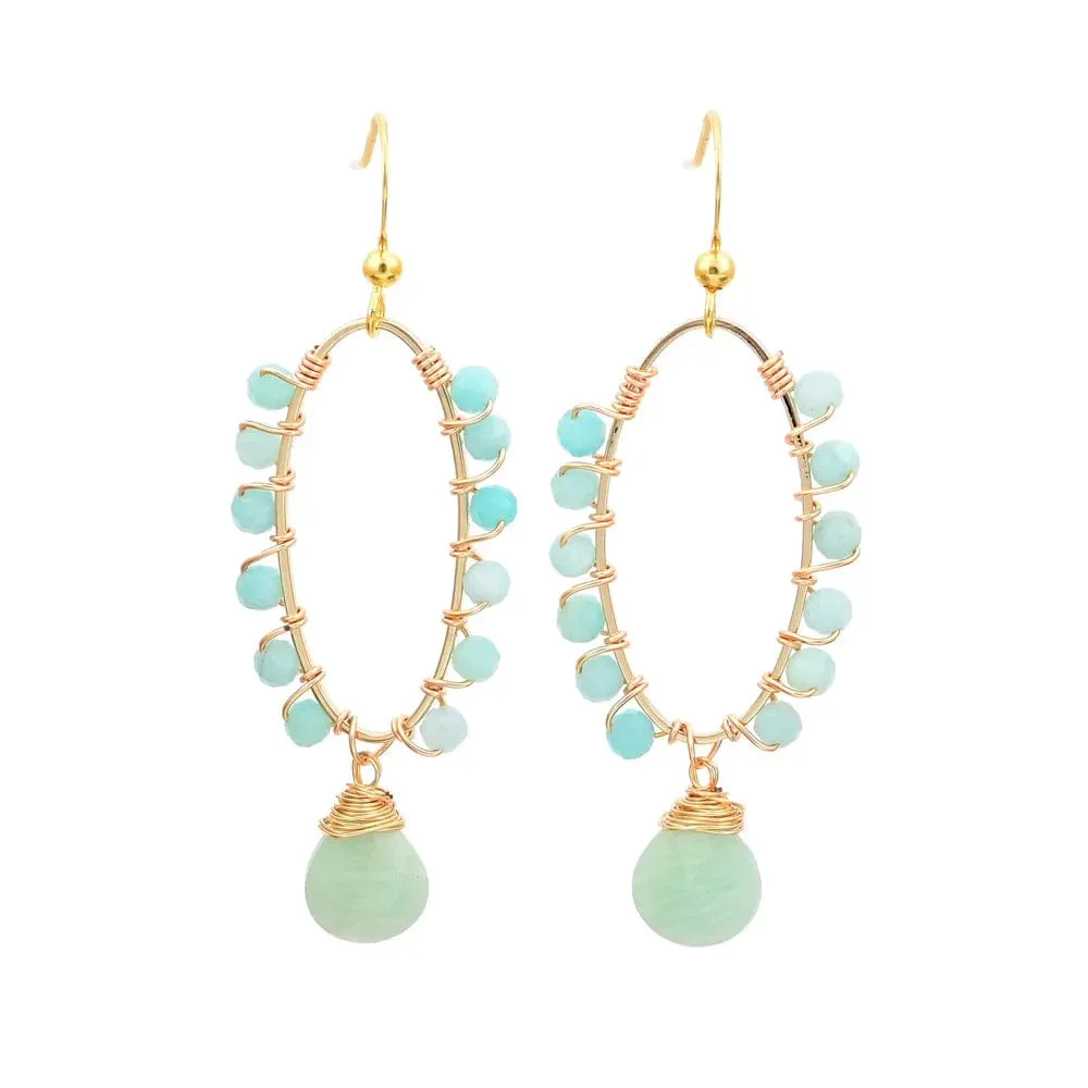 Natural Stone Bohemian Earrings