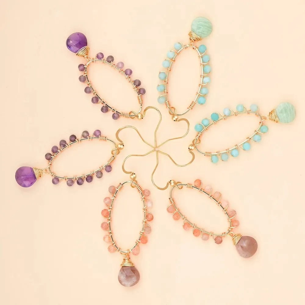 Natural Stone Bohemian Earrings