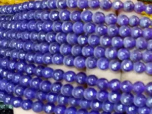 Navy Blue Circular Agate Stones