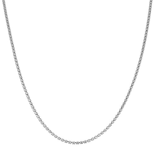 Necklace in 18k Gold with Diamonds LN4083 WHITE 18K X WHITE