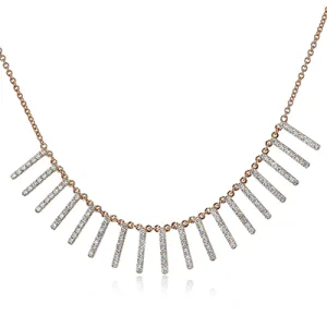 Necklace in 18k Gold with Diamonds LP4638 WHITE 18K X