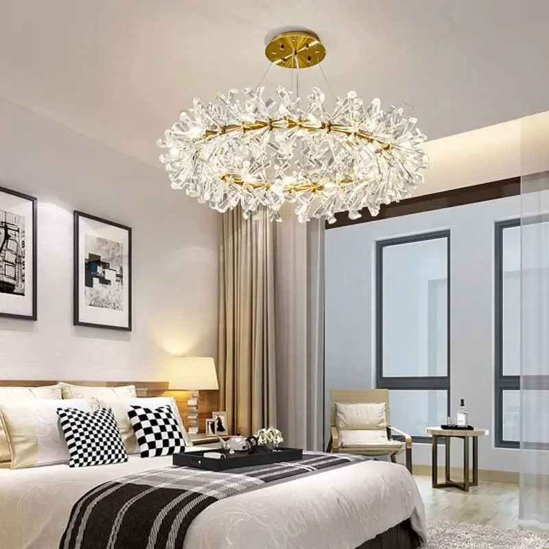 New Luxury Crystal Flower Chandelier