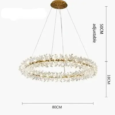 New Luxury Crystal Flower Chandelier