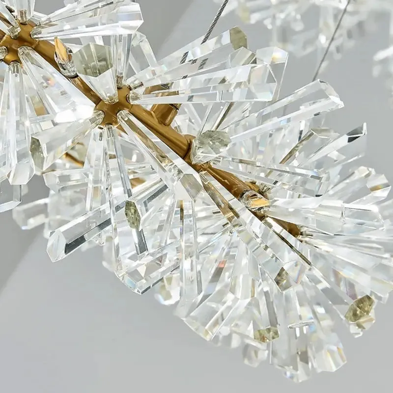 New Luxury Crystal Flower Chandelier