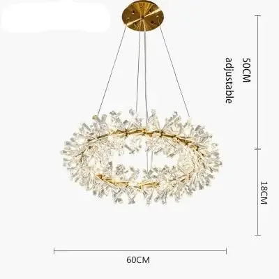 New Luxury Crystal Flower Chandelier