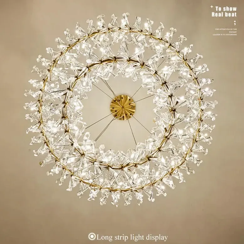 New Luxury Crystal Flower Chandelier