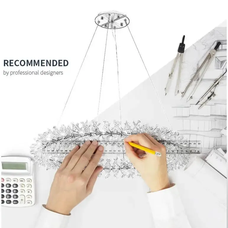 New Luxury Crystal Flower Chandelier