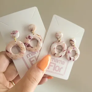 O Bebé Earrings - Beige Camo
