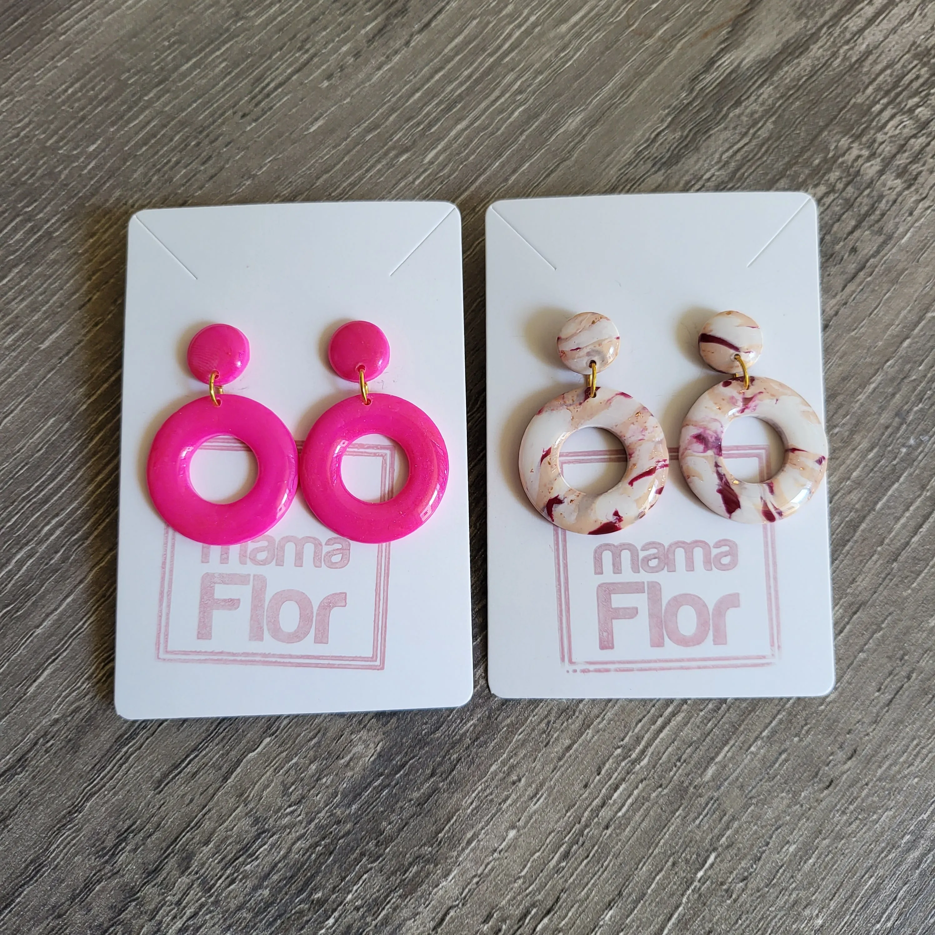 O Bebé Earrings - Beige Camo