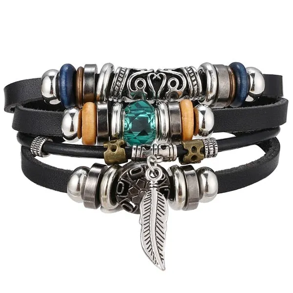 Ocean Conservation Jewelry | True Boho Leather Bracelet 26 Styles