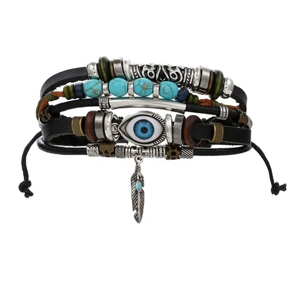 Ocean Conservation Jewelry | True Boho Leather Bracelet 26 Styles