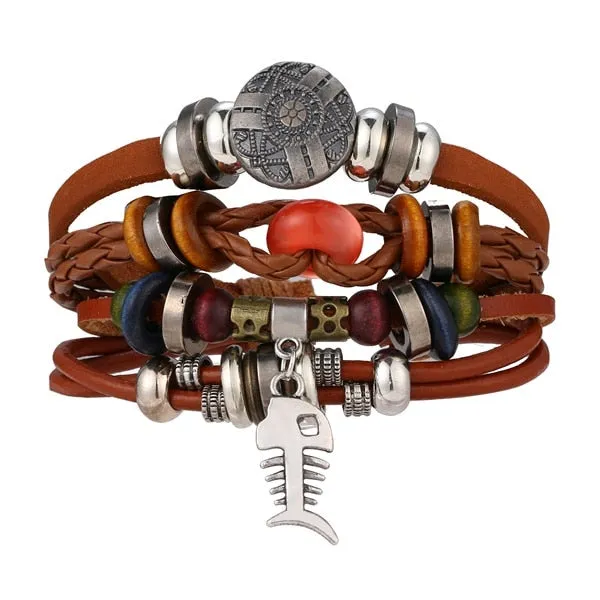 Ocean Conservation Jewelry | True Boho Leather Bracelet 26 Styles