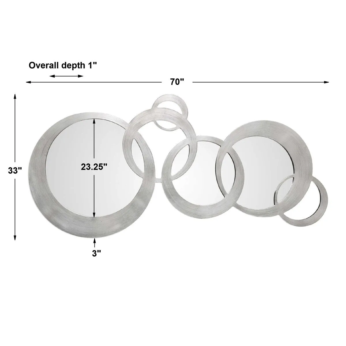 Odiana Silver Rings Modern Mirror