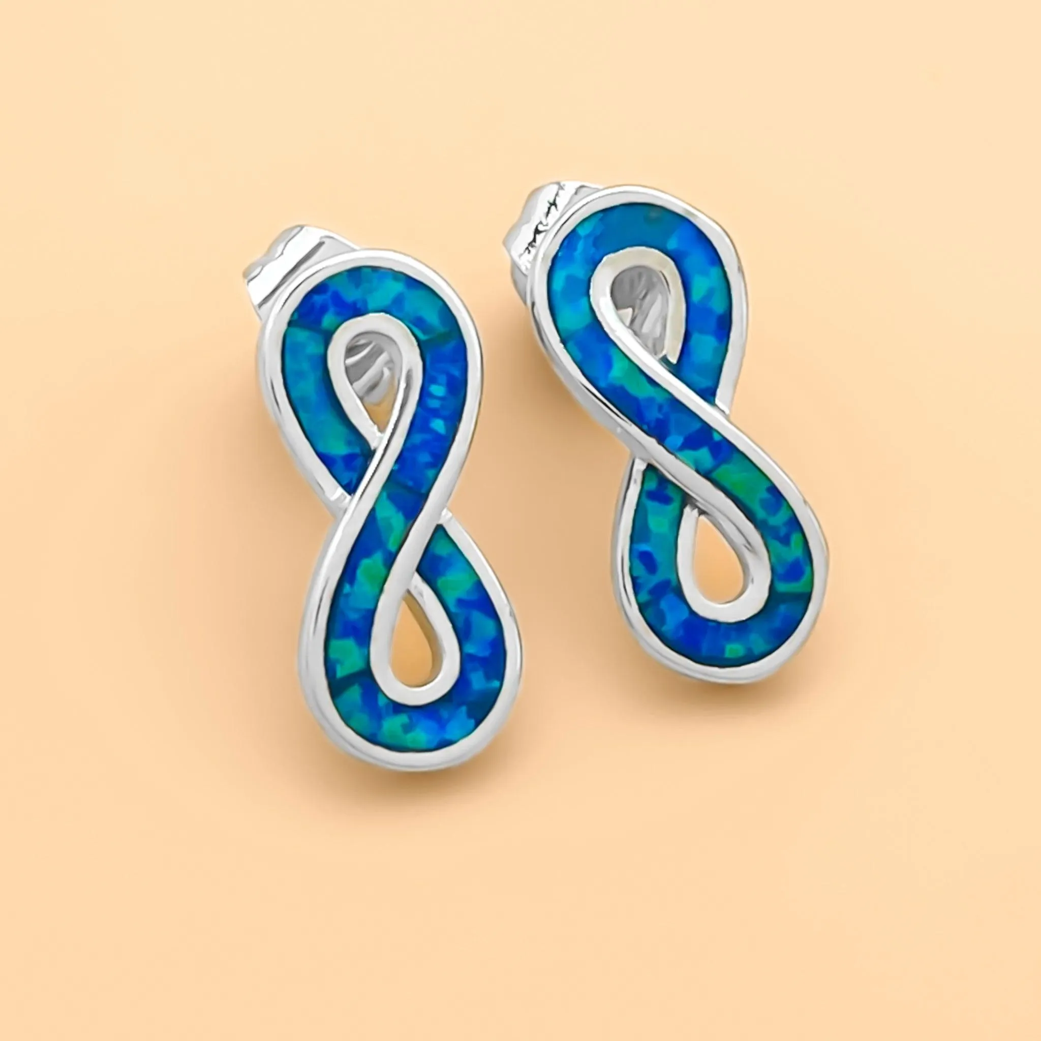 Opal Infinity Studs