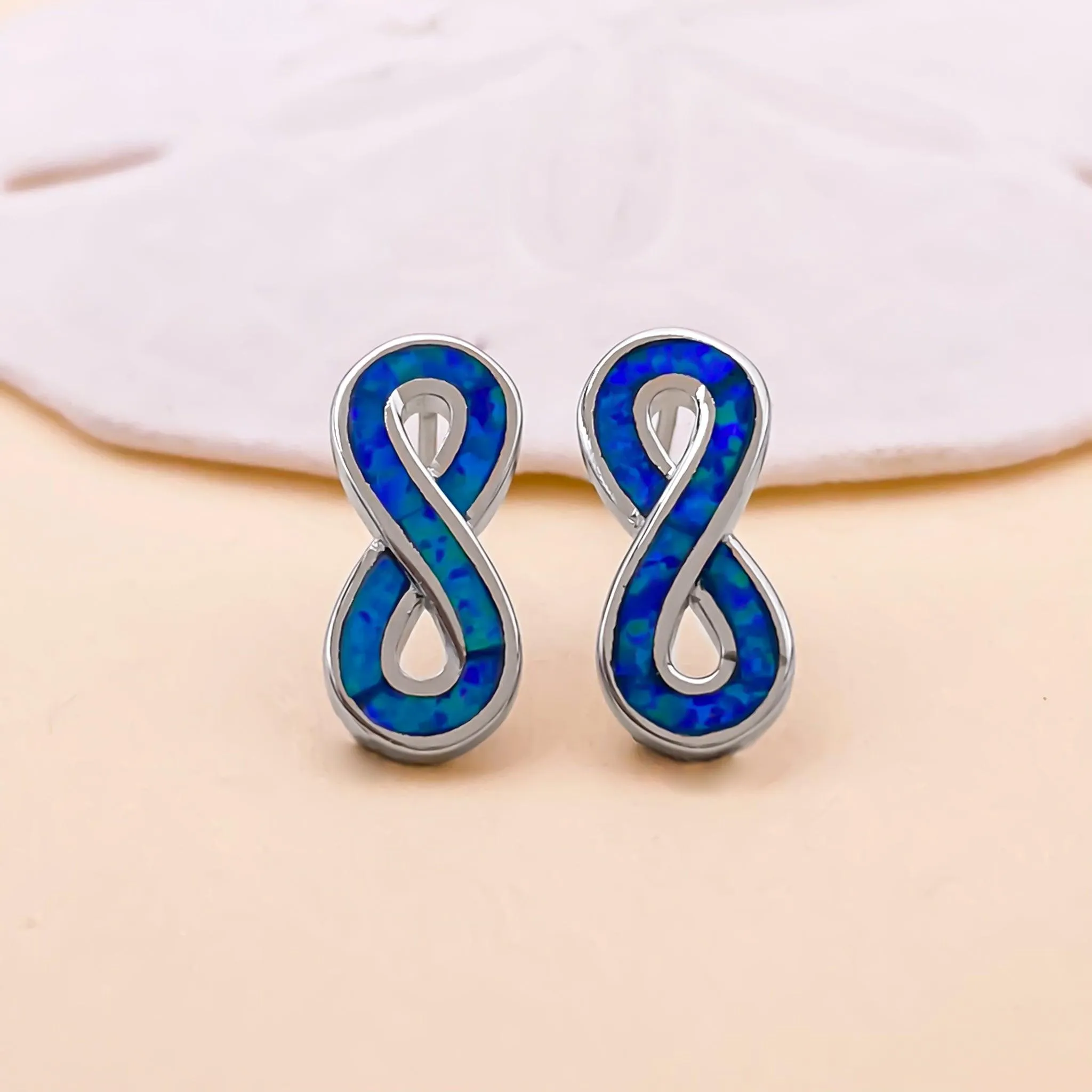 Opal Infinity Studs