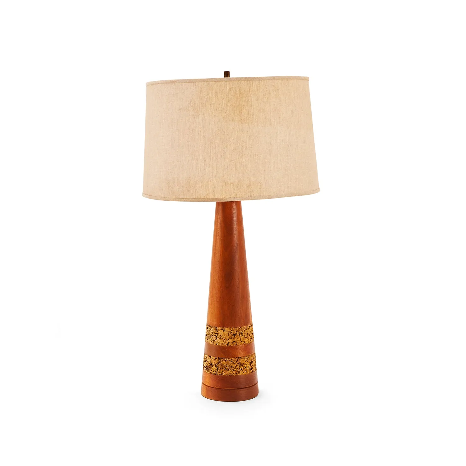 Orange & Gold Wooden Lamp