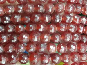 Orange Red Circular Agate Stones