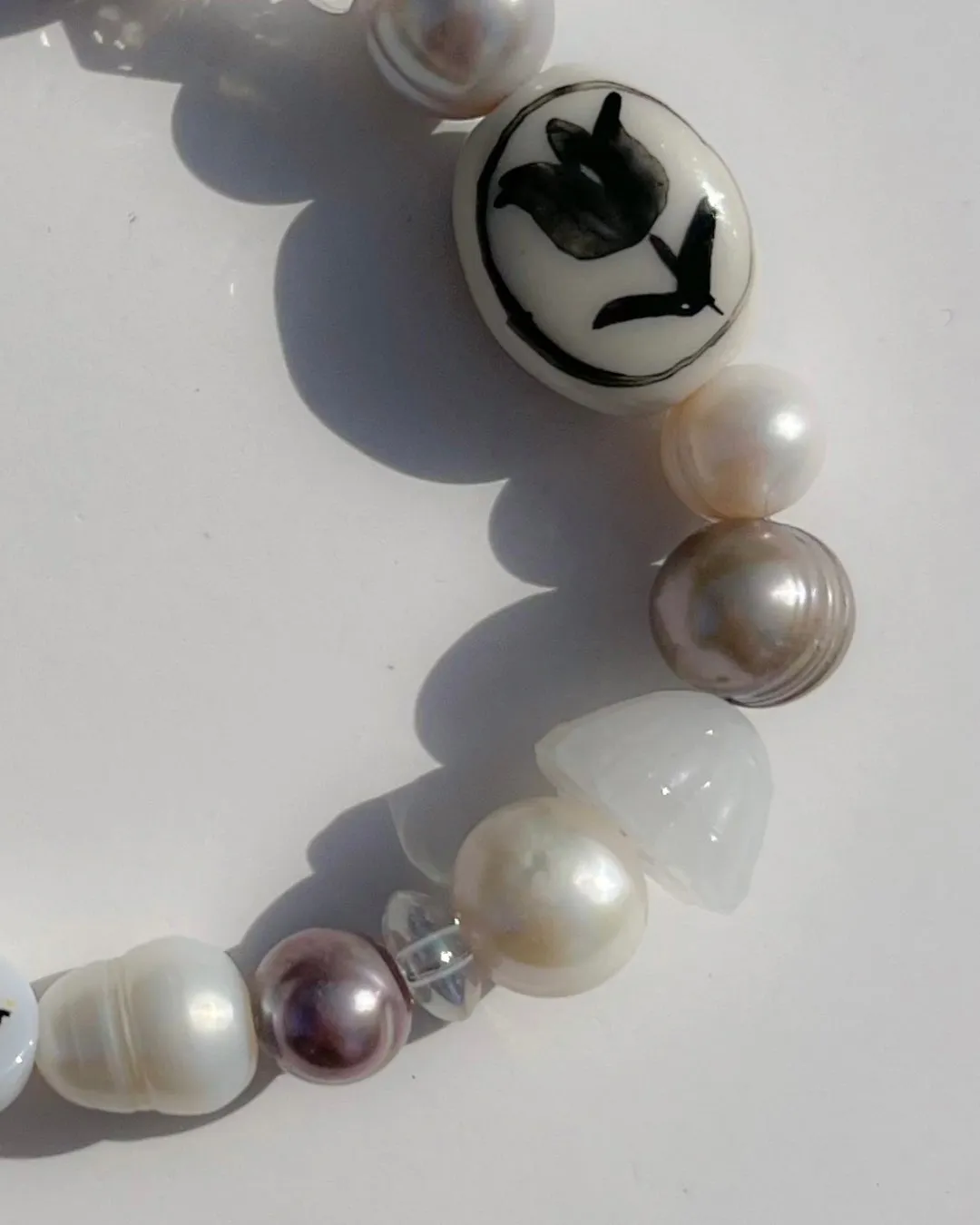 Painter Tulip Freshwater Pearls Bracelet