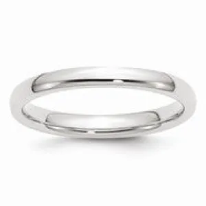 Palladium Medium Weight Comfort Fit 2.5mm Wedding Band Ring