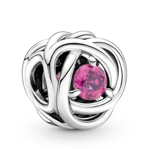 Pandora October - Pink Eternity Circle Charm