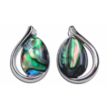 Paua Elegant Clip Earrings