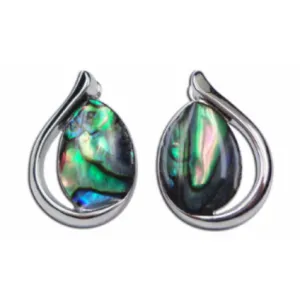 Paua Elegant Clip Earrings