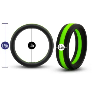 Performance Silicone Go Pro Cock Ring BlackGreenBlack