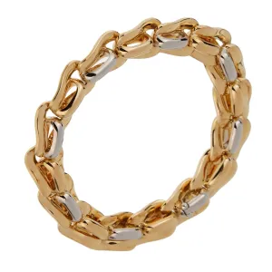 Pomellato Yellow & White Gold Ladies Chain Link Bracelet