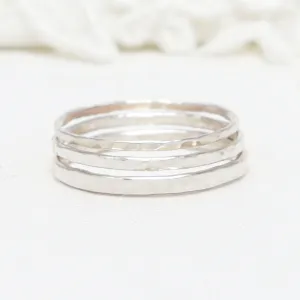 Prosperity Hammered Rings