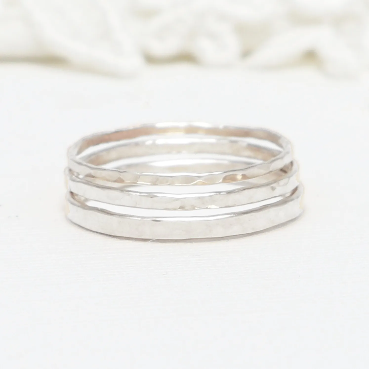 Prosperity Hammered Rings