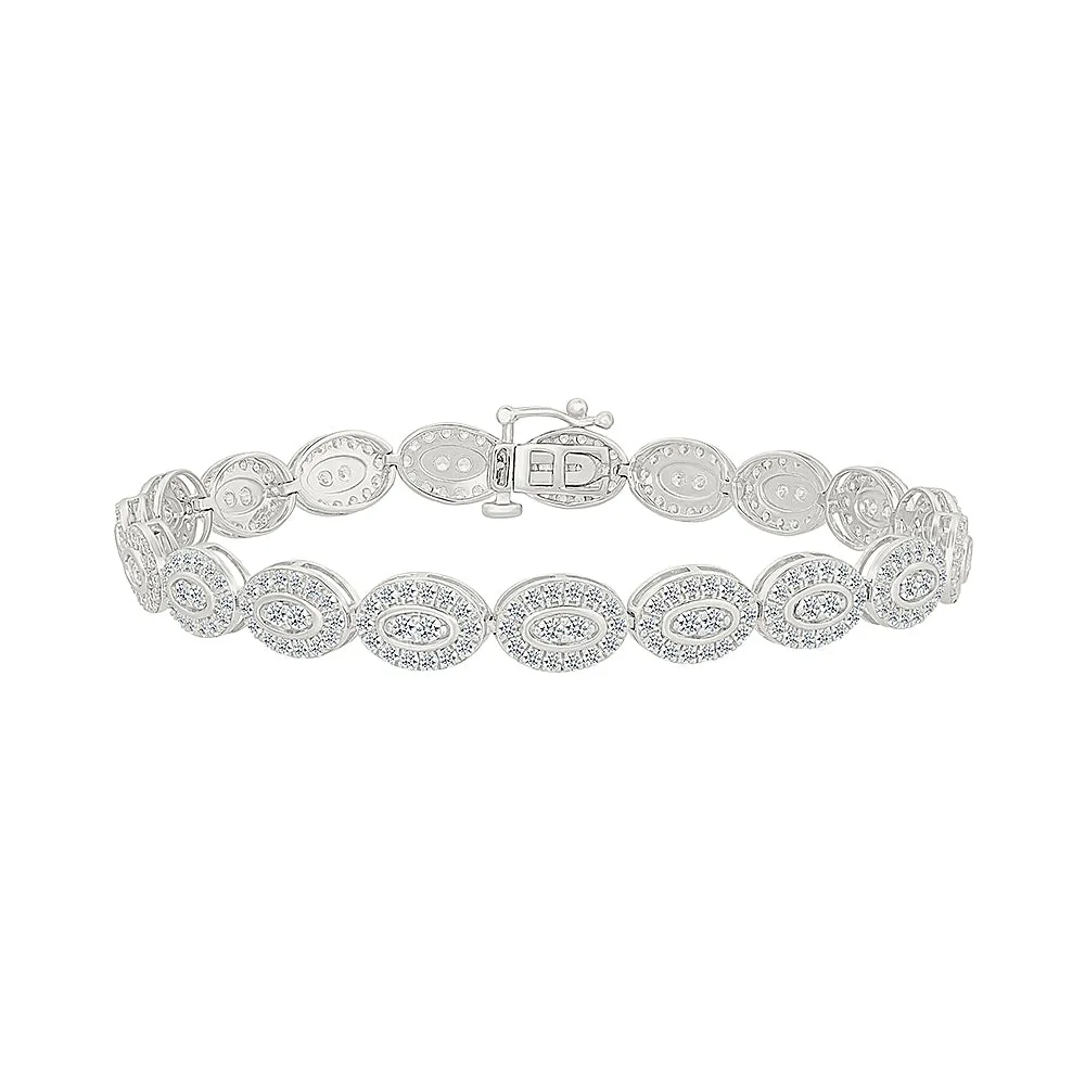 Radiant Symphony Oval  Diamond Bracelet