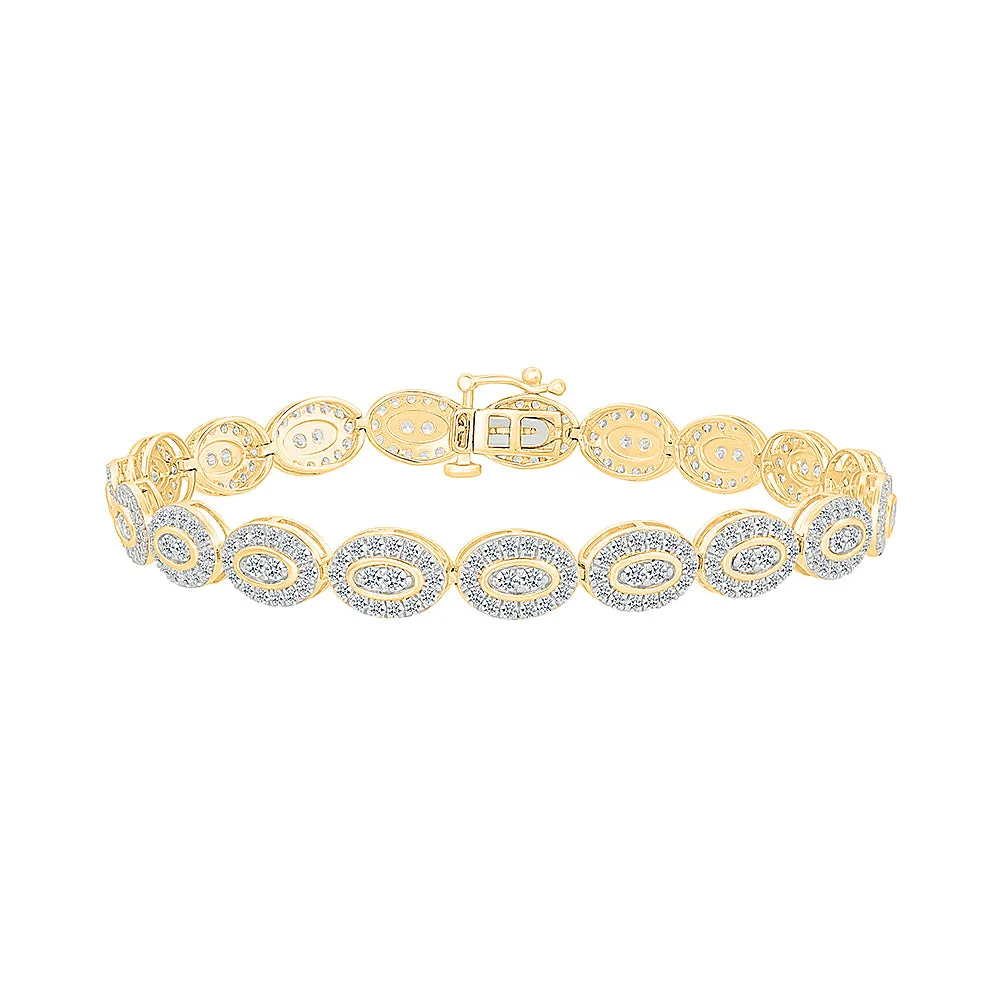 Radiant Symphony Oval  Diamond Bracelet