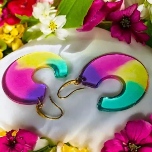 Rainbow Aurora Bloom Earrings