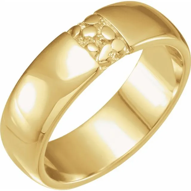 Ravine Band - 6mm Recycled Gold Wedding band