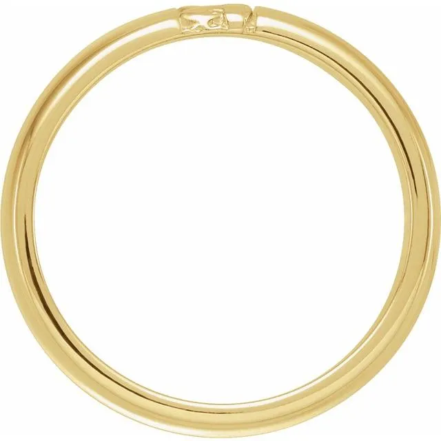 Ravine Band - 6mm Recycled Gold Wedding band