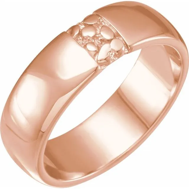 Ravine Band - 6mm Recycled Gold Wedding band