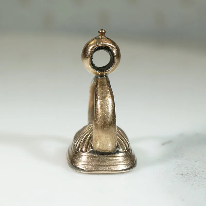Refined Greek Revival Fob with Tall Ship Seal