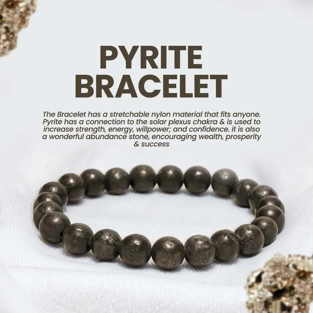 Riche Rich Combo (Pyrite bracelet   Black Obsidian Bracelet)