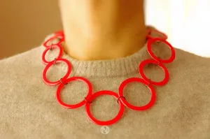 Rings Statement Necklace (Sample)