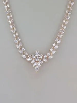 Rose Gold Radiant Blossom Necklace