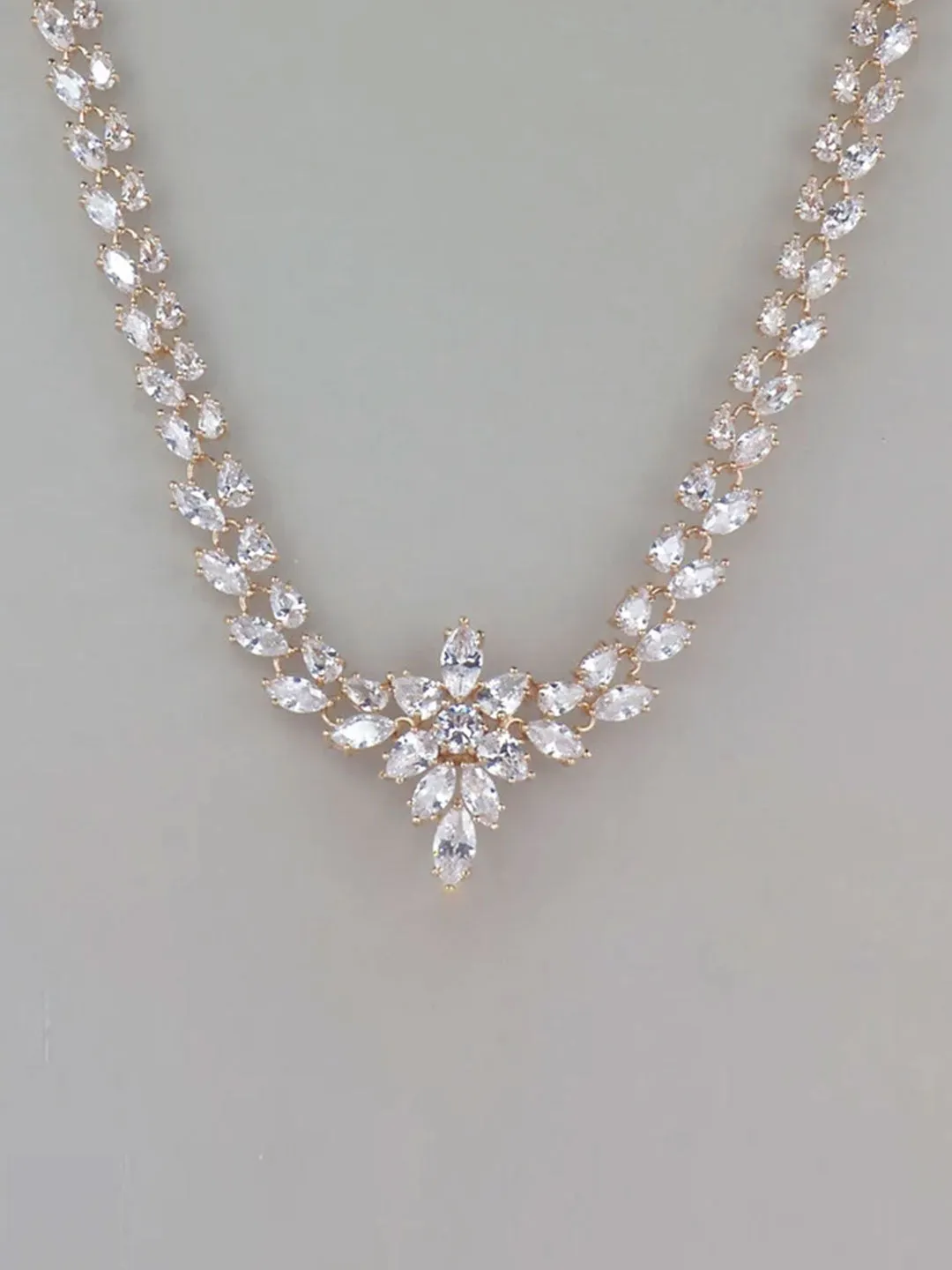 Rose Gold Radiant Blossom Necklace